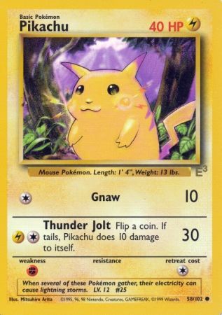 Pikachu (58/102) (E3 Stamped Promo) [Miscellaneous Cards] | Galactic Gamez