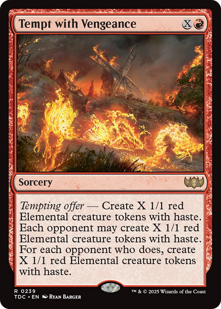 Tempt with Vengeance [Tarkir: Dragonstorm Commander] | Galactic Gamez