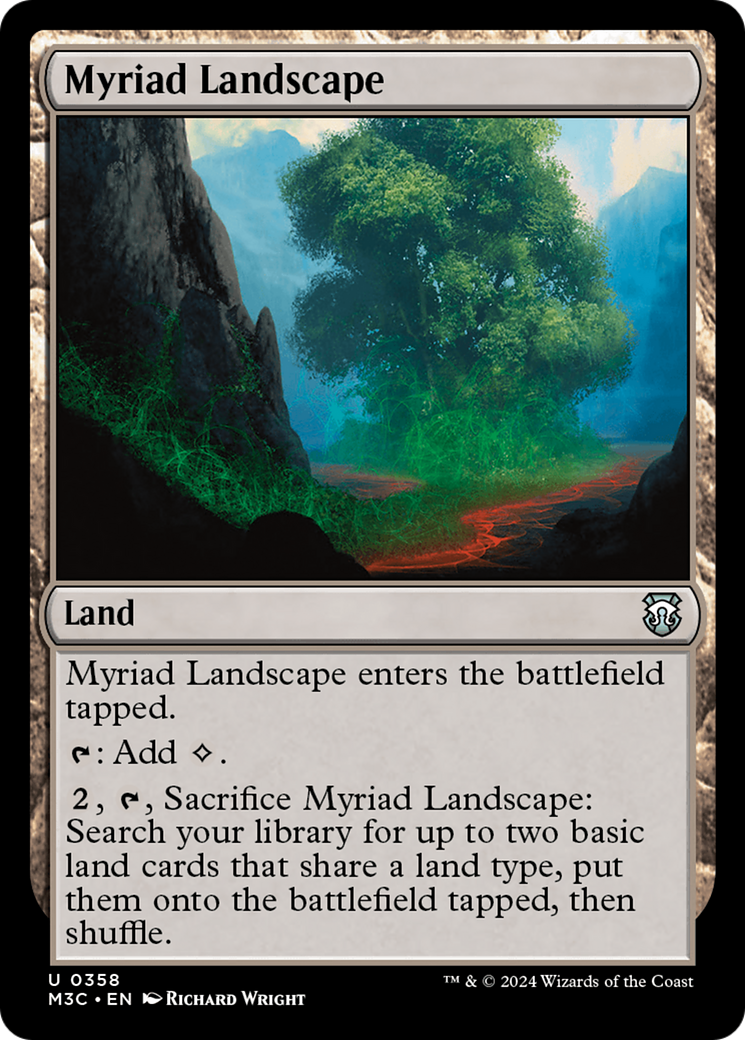 Myriad Landscape (Ripple Foil) [Modern Horizons 3 Commander] | Galactic Gamez