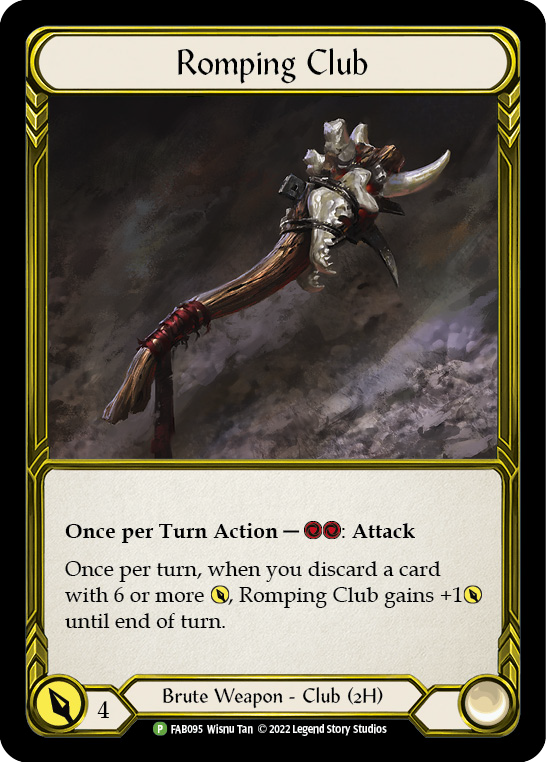 Romping Club (Golden) [FAB095] (Promo)  Cold Foil | Galactic Gamez