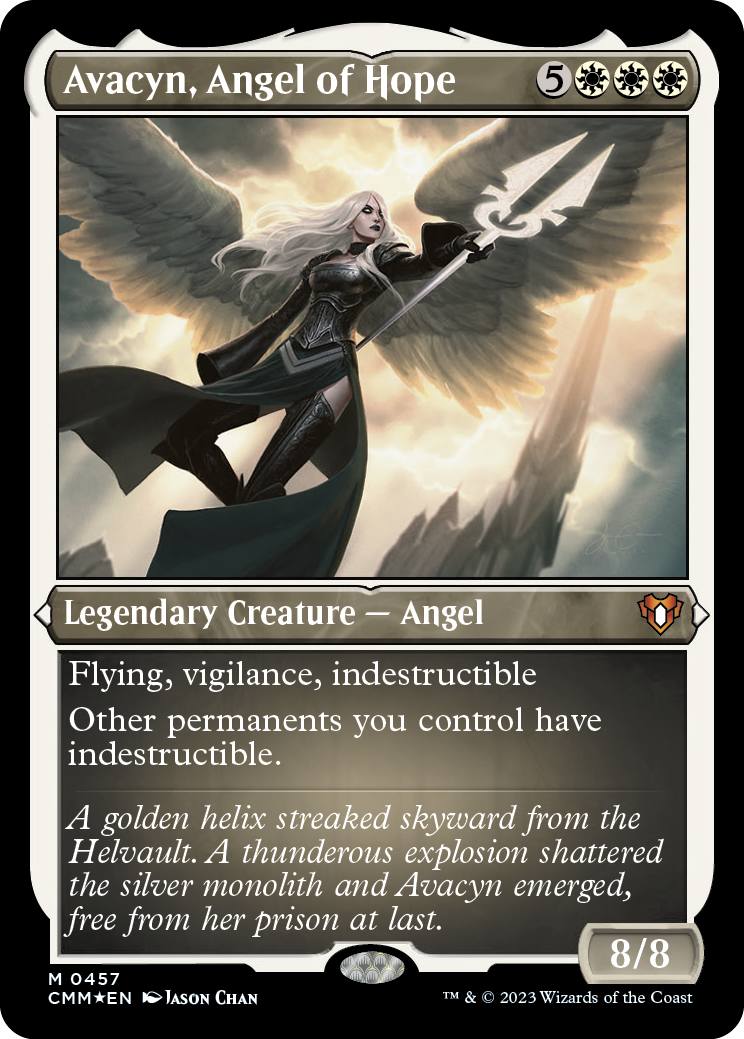 Avacyn, Angel of Hope (Foil Etched) [Commander Masters] | Galactic Gamez