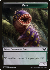 Pest // Jace, Telepath Unbound Emblem Double-Sided Token [Secret Lair: From Cute to Brute Tokens] | Galactic Gamez