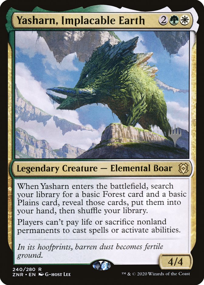 Yasharn, Implacable Earth (Promo Pack) [Zendikar Rising Promos] | Galactic Gamez