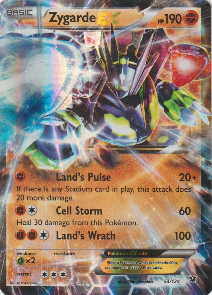 Zygarde EX (054/124) (Jumbo Card) [XY: Fates Collide] | Galactic Gamez