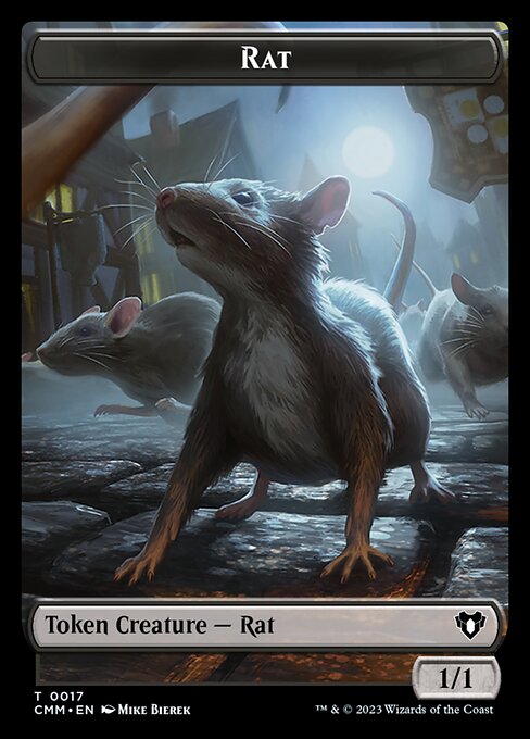 City's Blessing // Rat Double-Sided Token [Commander Masters Tokens] | Galactic Gamez