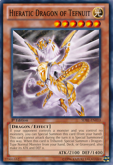 Hieratic Dragon of Tefnuit [SDBE-EN010] Common | Galactic Gamez