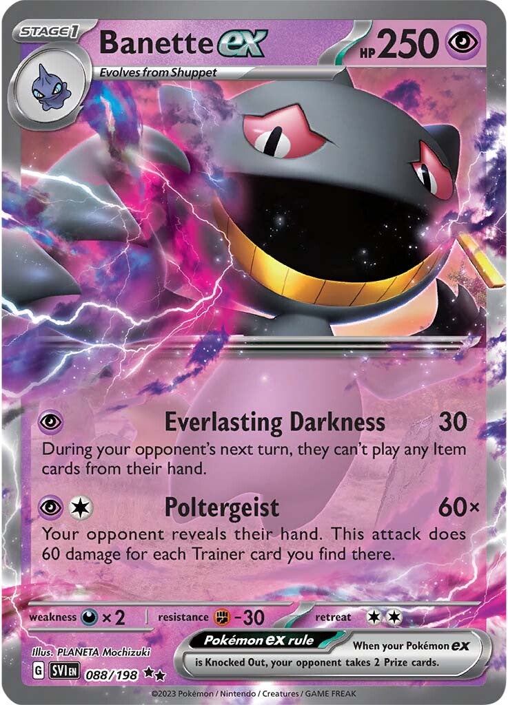 Banette ex (088/198) [Scarlet & Violet: Base Set] | Galactic Gamez