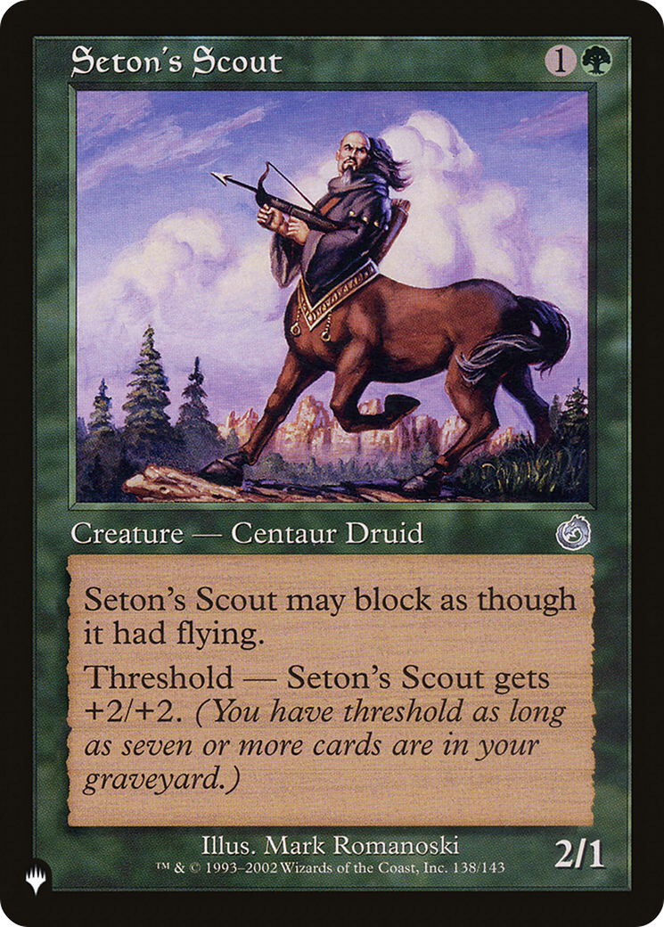 Seton's Scout [The List] | Galactic Gamez