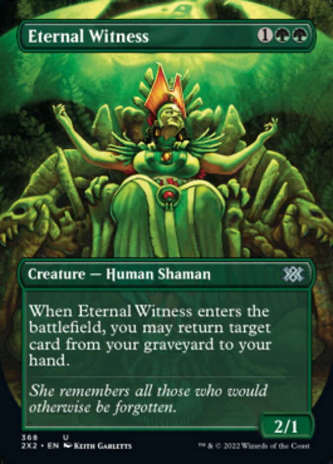 Eternal Witness (Borderless Alternate Art) [Double Masters 2022] | Galactic Gamez