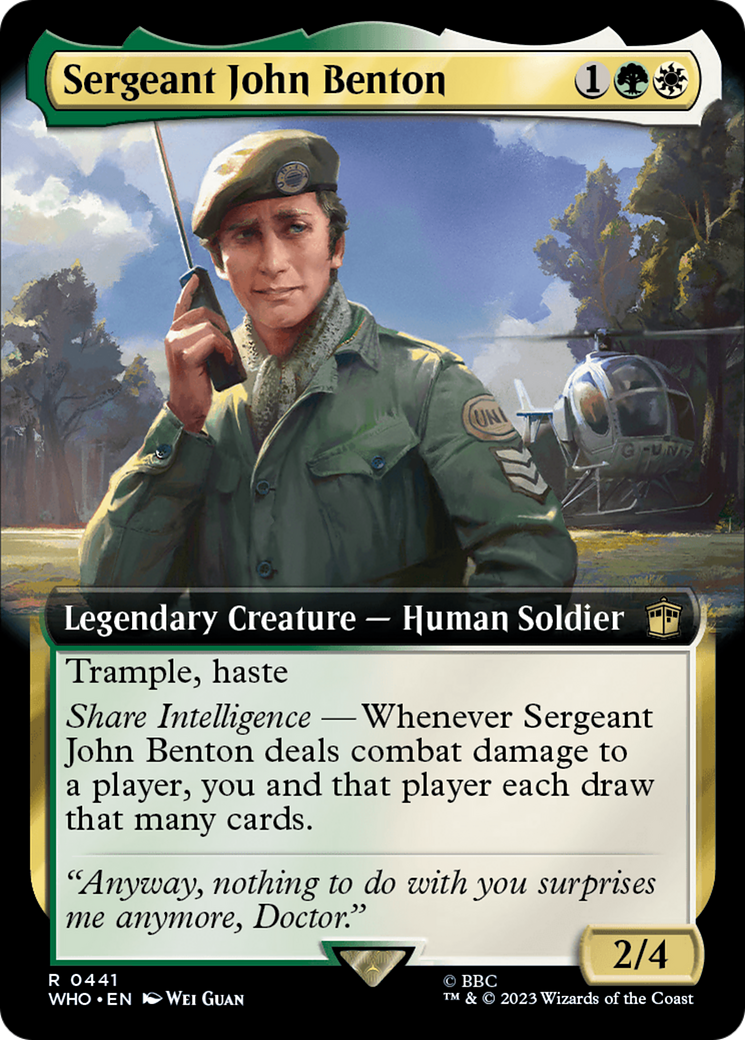 Sergeant John Benton (Extended Art) [Doctor Who] | Galactic Gamez