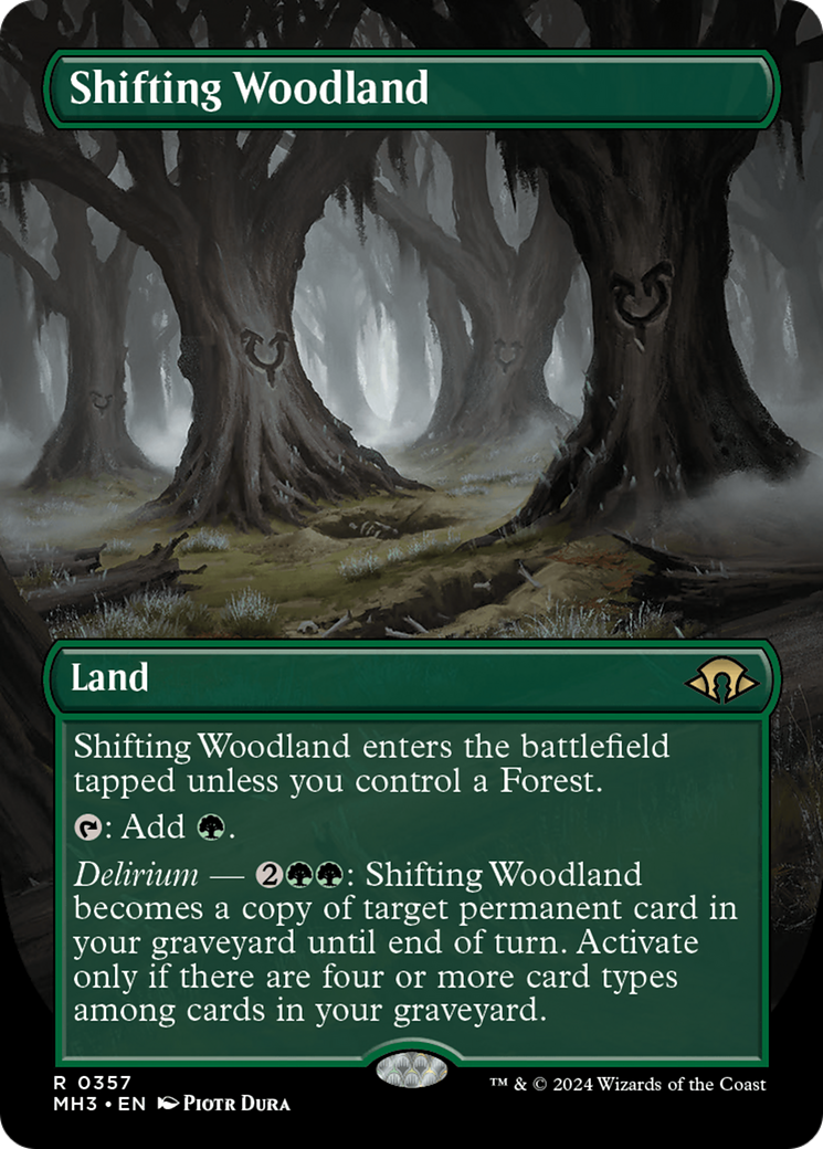 Shifting Woodland (Borderless) [Modern Horizons 3] | Galactic Gamez