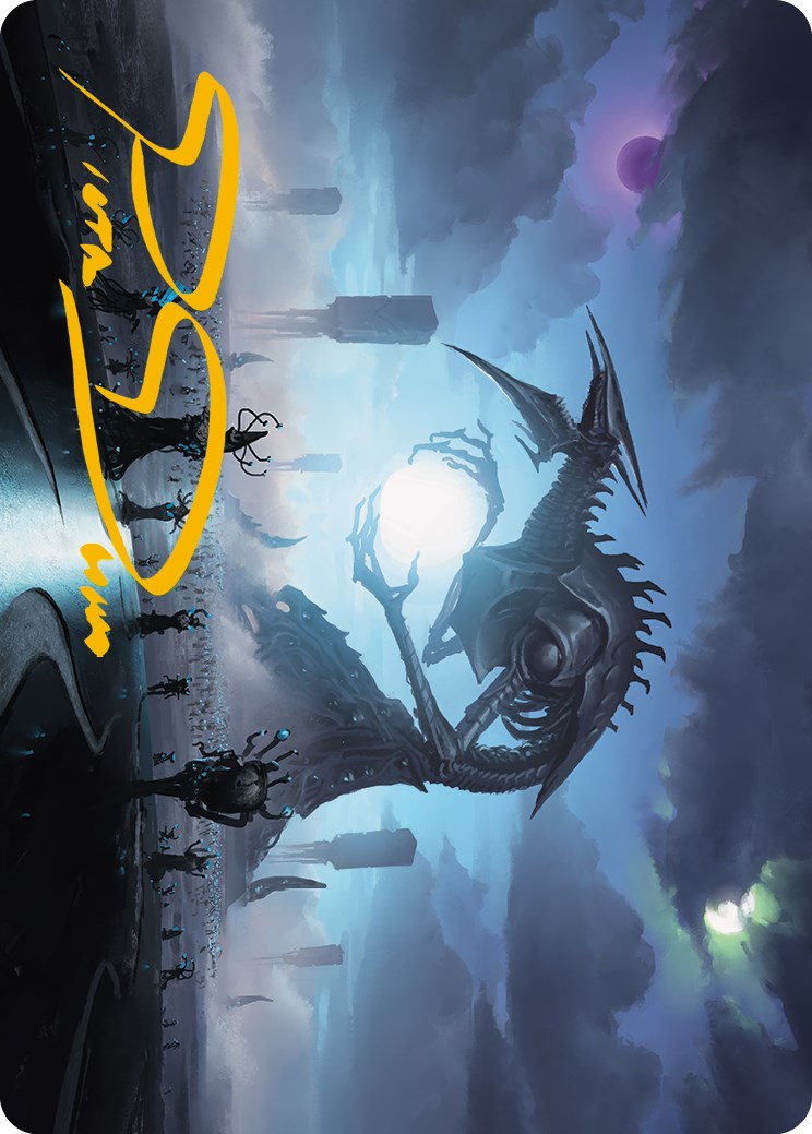 Blue Sun's Twilight Art Card (Gold-Stamped Signature) [Phyrexia: All Will Be One Art Series] | Galactic Gamez