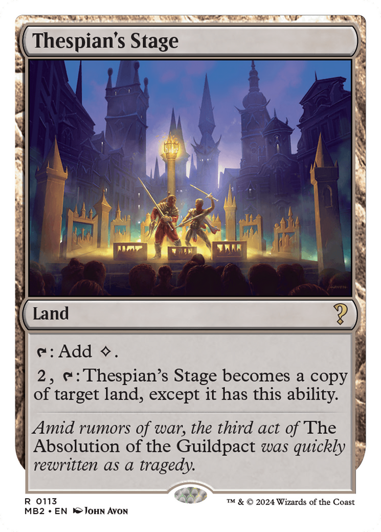 Thespian's Stage (White Border) [Mystery Booster 2] | Galactic Gamez