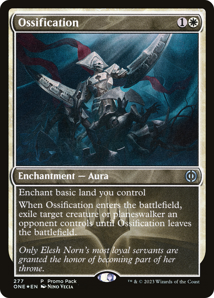 Ossification (Promo Pack) [Phyrexia: All Will Be One Promos] | Galactic Gamez
