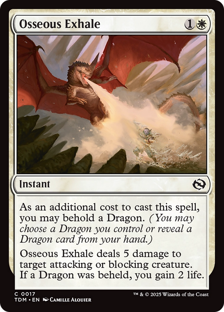 Osseous Exhale [Tarkir: Dragonstorm] | Galactic Gamez