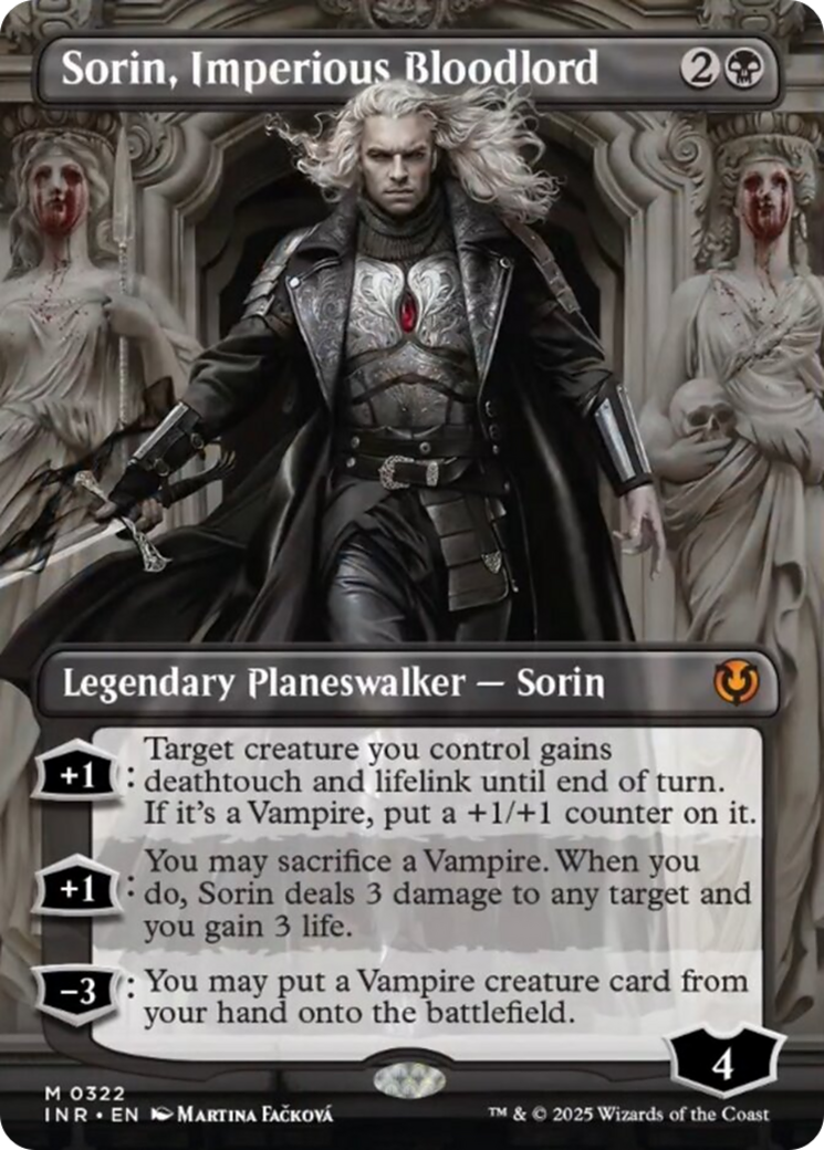 Sorin, Imperious Bloodlord (Borderless) [Innistrad Remastered] | Galactic Gamez