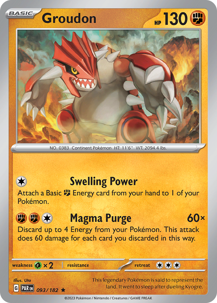 Groudon (093/182) [Scarlet & Violet: Paradox Rift] | Galactic Gamez