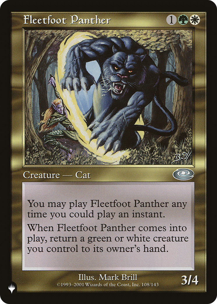 Fleetfoot Panther [The List] | Galactic Gamez