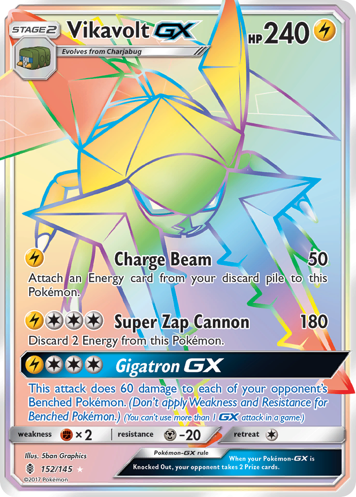 Vikavolt GX (152/145) [Sun & Moon: Guardians Rising] | Galactic Gamez