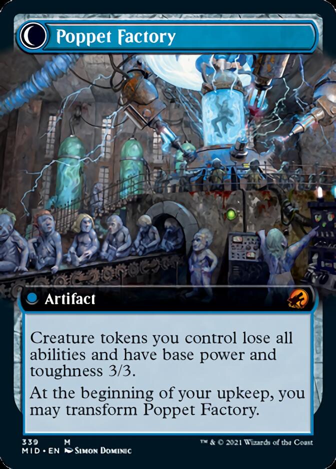 Poppet Stitcher // Poppet Factory (Extended Art) [Innistrad: Midnight Hunt] | Galactic Gamez