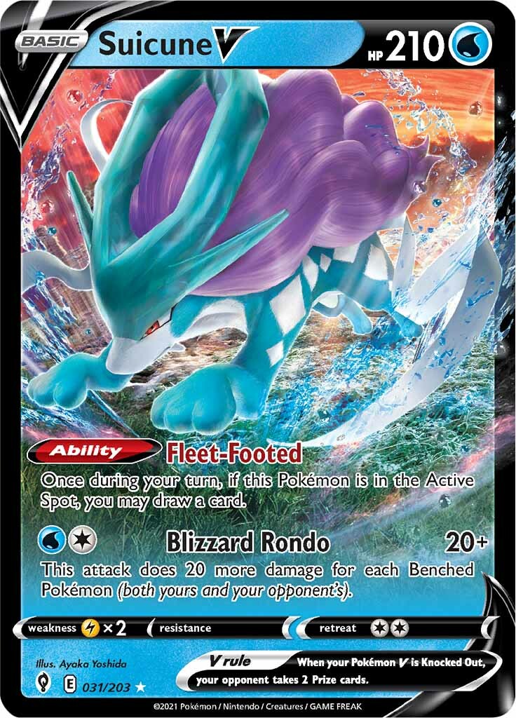 Suicune V (031/203) [Sword & Shield: Evolving Skies] | Galactic Gamez