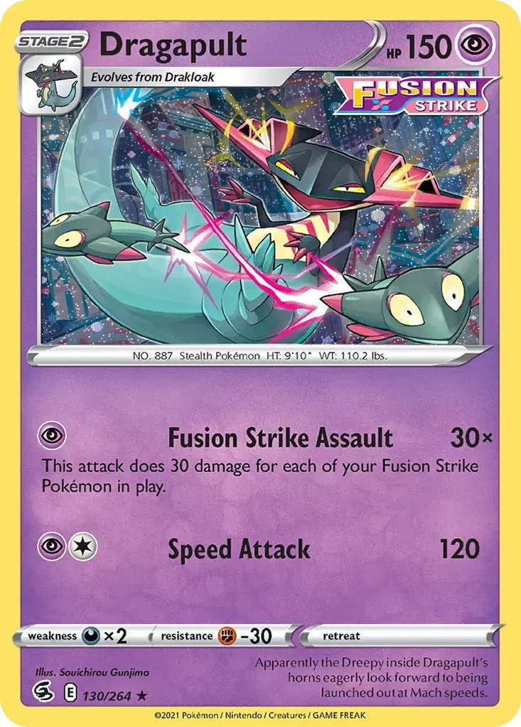 Dragapult (130/264) (Cosmos Holo) [Sword & Shield: Fusion Strike] | Galactic Gamez