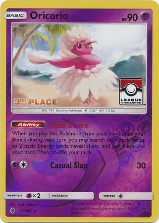 Oricorio (55/145) (League Promo 3rd Place) [Sun & Moon: Guardians Rising] | Galactic Gamez