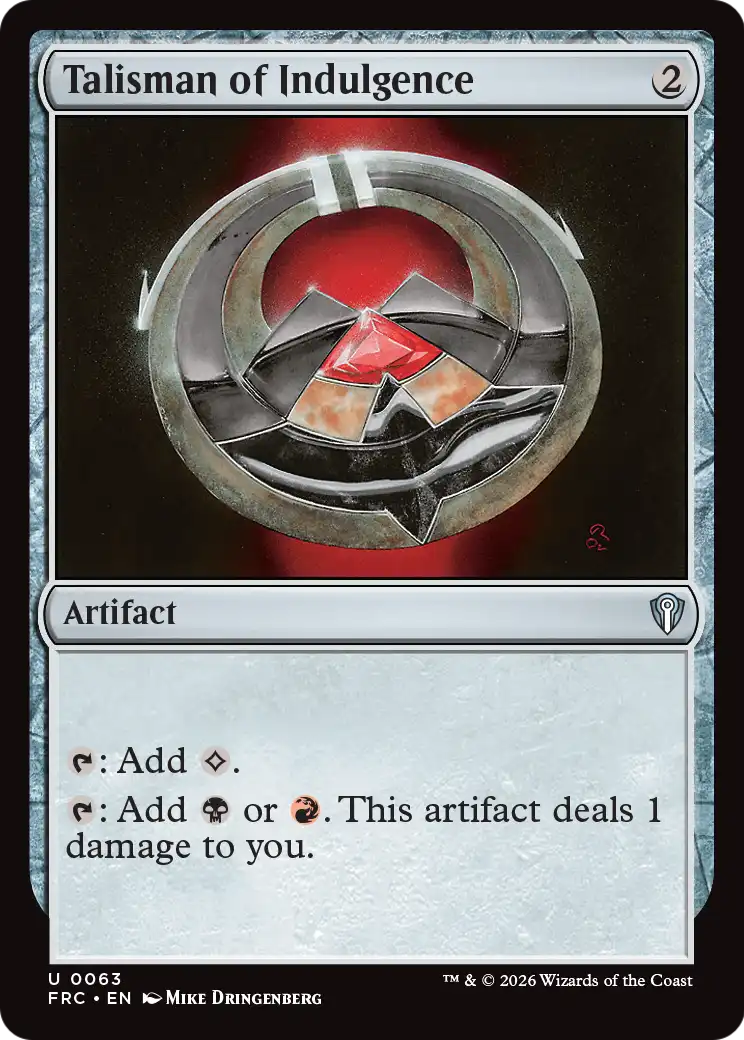 Talisman of Indulgence [Reality Fracture Commander] | Galactic Gamez