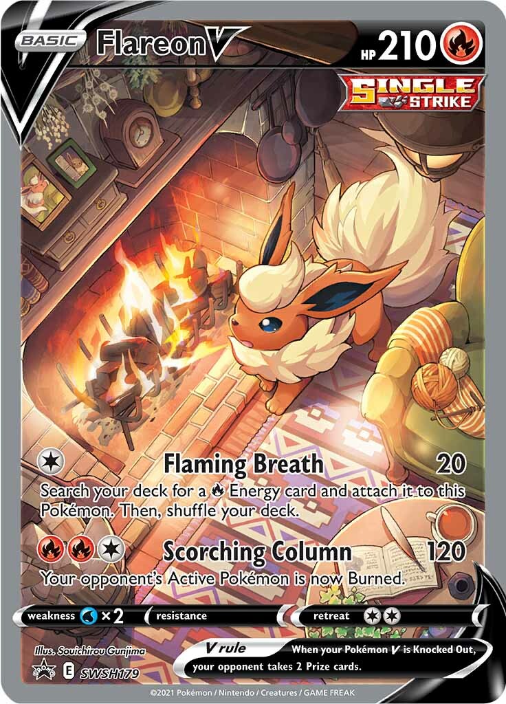 Flareon V (SWSH179) [Sword & Shield: Black Star Promos] | Galactic Gamez