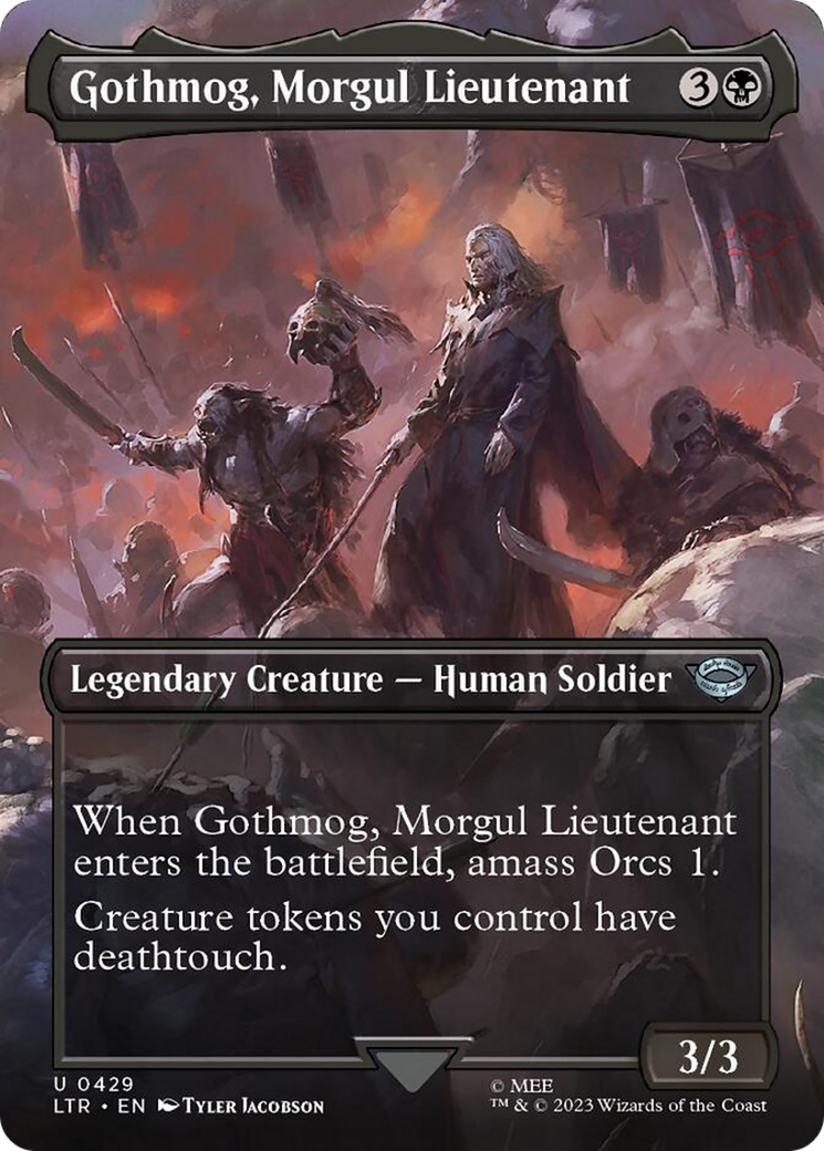 Gothmog, Morgul Lieutenant (Borderless Alternate Art) [The Lord of the Rings: Tales of Middle-Earth] | Galactic Gamez