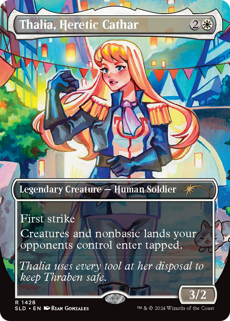 Thalia, Heretic Cathar (Rainbow Foil) [Secret Lair Drop Series] | Galactic Gamez