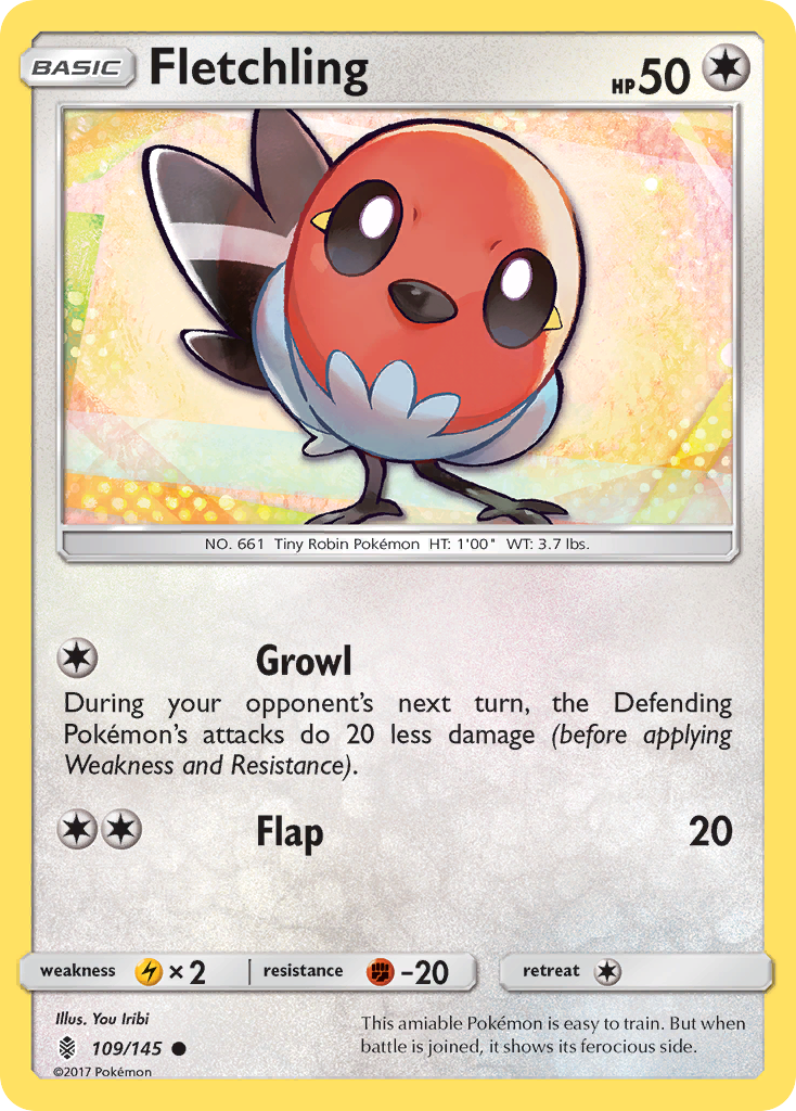 Fletchling (109/145) [Sun & Moon: Guardians Rising] | Galactic Gamez