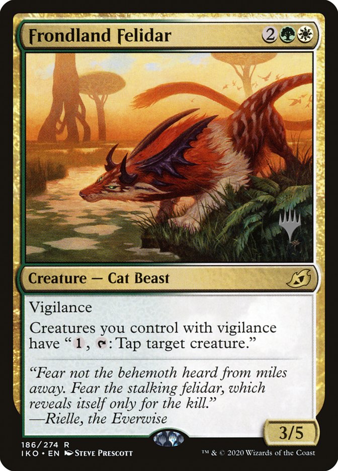 Frondland Felidar (Promo Pack) [Ikoria: Lair of Behemoths Promos] | Galactic Gamez
