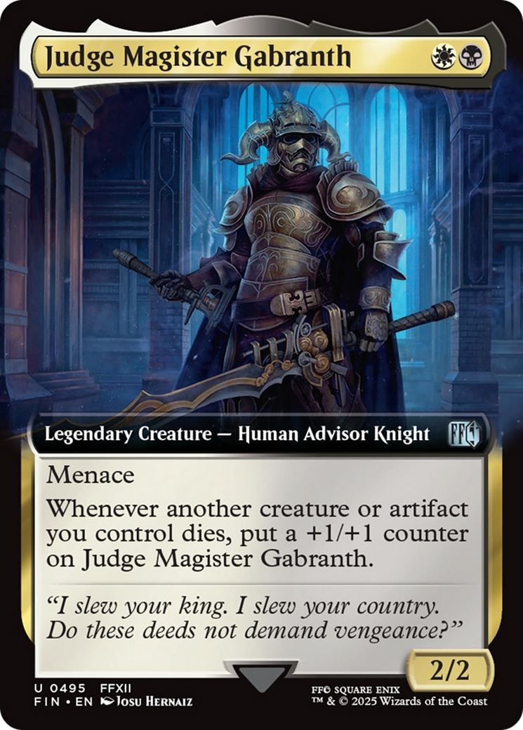 Judge Magister Gabranth (Extended Art) [FINAL FANTASY] | Galactic Gamez