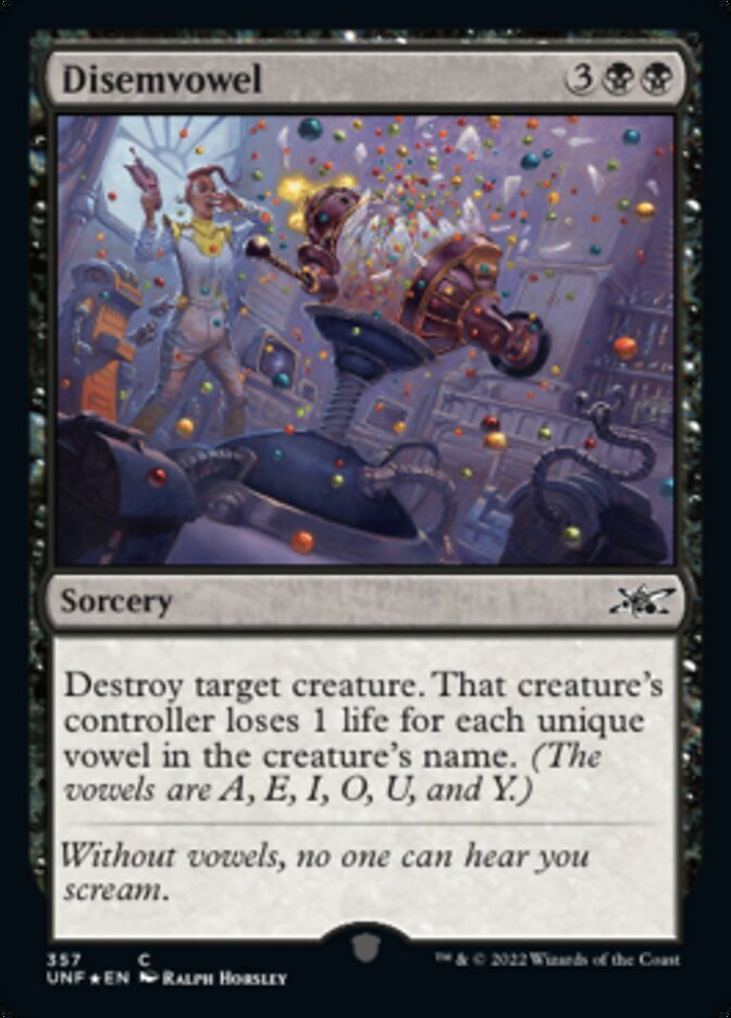 Disemvowel (Galaxy Foil) [Unfinity] | Galactic Gamez