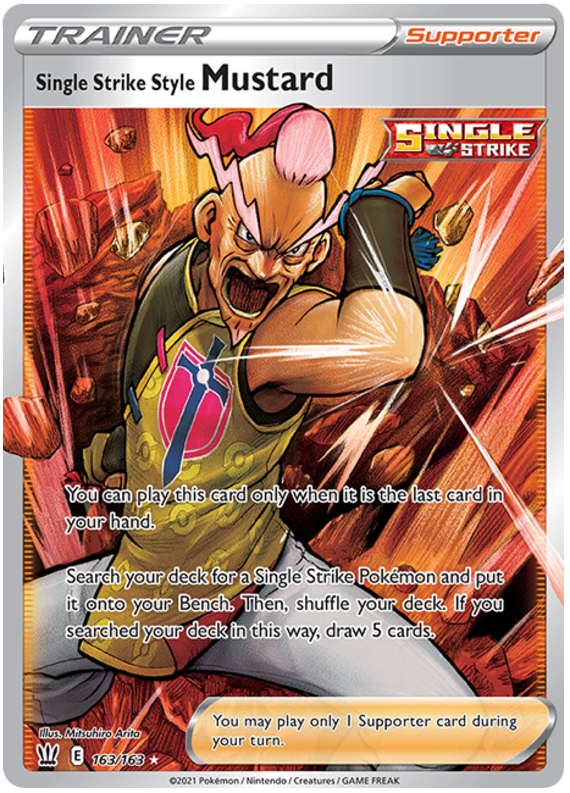 Single Strike Style Mustard (163/163) [Sword & Shield: Battle Styles] | Galactic Gamez