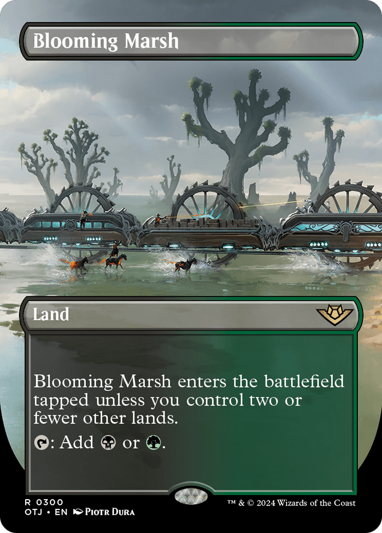 Blooming Marsh (Borderless) [Outlaws of Thunder Junction] | Galactic Gamez