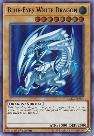 Blue-Eyes White Dragon (Version 2) [LCKC-EN001] Ultra Rare | Galactic Gamez
