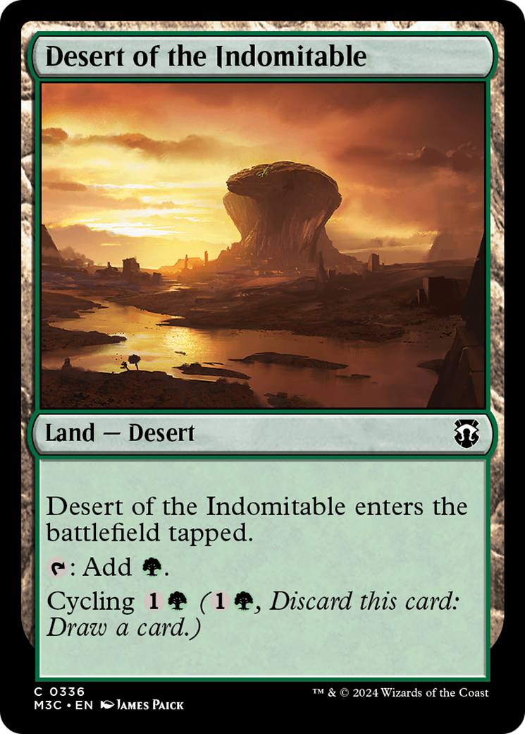 Desert of the Indomitable (Ripple Foil) [Modern Horizons 3 Commander] | Galactic Gamez