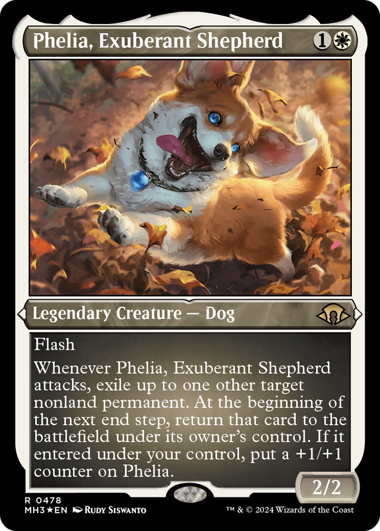 Phelia, Exuberant Shepherd (Foil Etched) [Modern Horizons 3] | Galactic Gamez