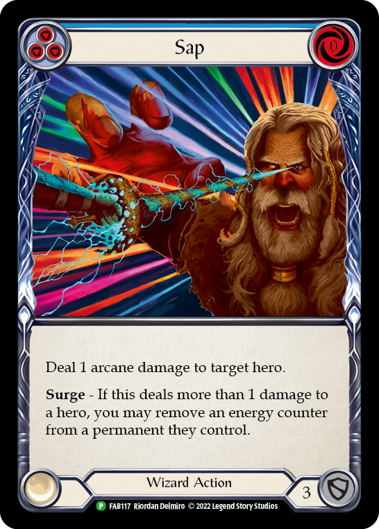 Sap (Blue) [FAB117] (Promo)  Rainbow Foil | Galactic Gamez