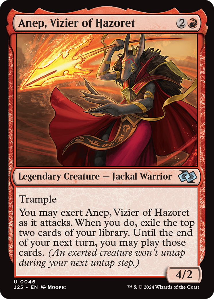 Anep, Vizier of Hazoret (Anime) [Foundations Jumpstart] | Galactic Gamez