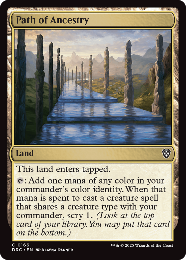 Path of Ancestry (0166) [Aetherdrift Commander] | Galactic Gamez