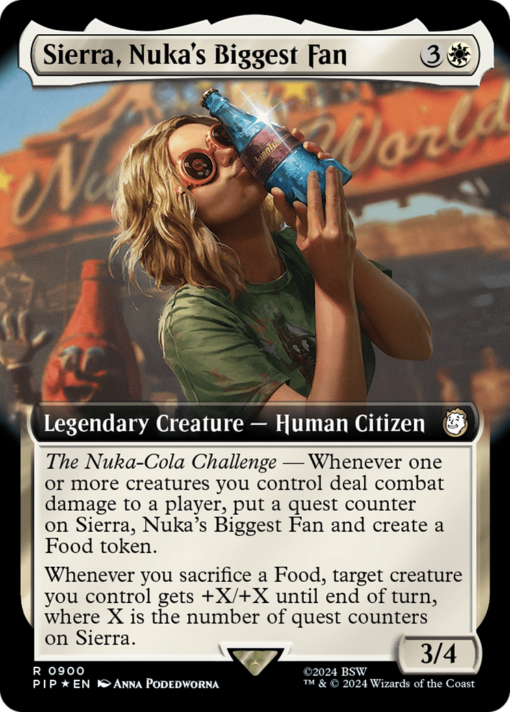 Sierra, Nuka's Biggest Fan (Extended Art) (Surge Foil) [Fallout] | Galactic Gamez