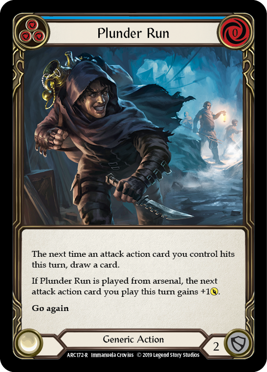 Plunder Run (Blue) [ARC172-R] (Arcane Rising)  1st Edition Normal | Galactic Gamez