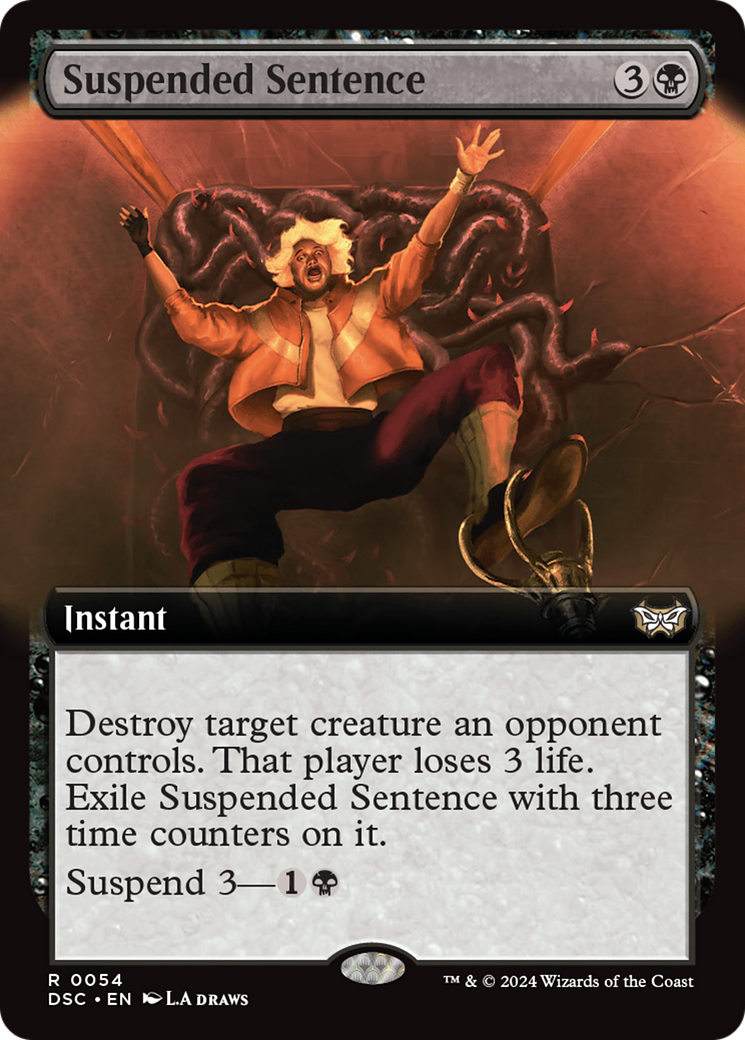 Suspended Sentence (Extended Art) [Duskmourn: House of Horror Commander] | Galactic Gamez