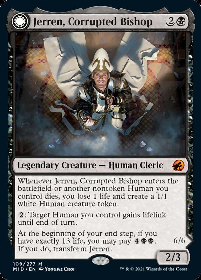 Jerren, Corrupted Bishop // Ormendahl, the Corrupted [Innistrad: Midnight Hunt] | Galactic Gamez