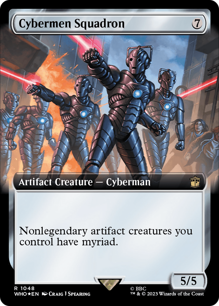 Cybermen Squadron (Extended Art) (Surge Foil) [Doctor Who] | Galactic Gamez