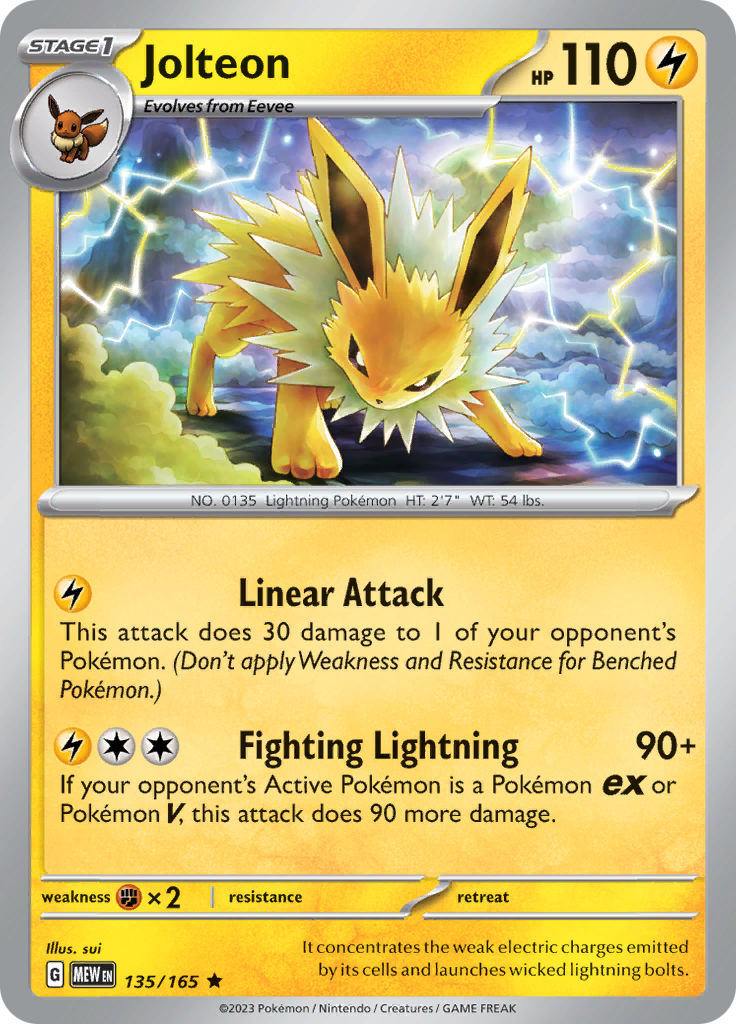 Jolteon (135/165) [Scarlet & Violet 151] | Galactic Gamez