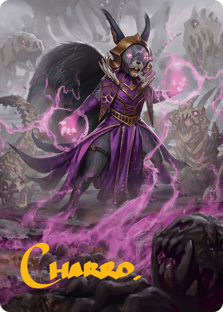 Liliana of the Dark Realms Art Card (Gold-Stamped Signature) [Bloomburrow Art Series] | Galactic Gamez